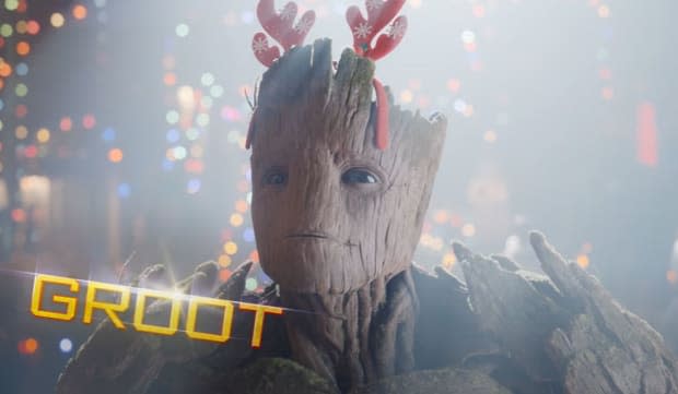 Groot, voiced by Vin Diesel, in "The Guardians of the Galaxy Holiday Special"<p>Marvel Studios/Disney</p>