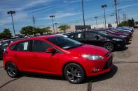 <p>No. 10 most affordable: Ford Focus<br>Average repair cost: $1,064<br>(Photo by Andrew Burton/Getty Images) </p>