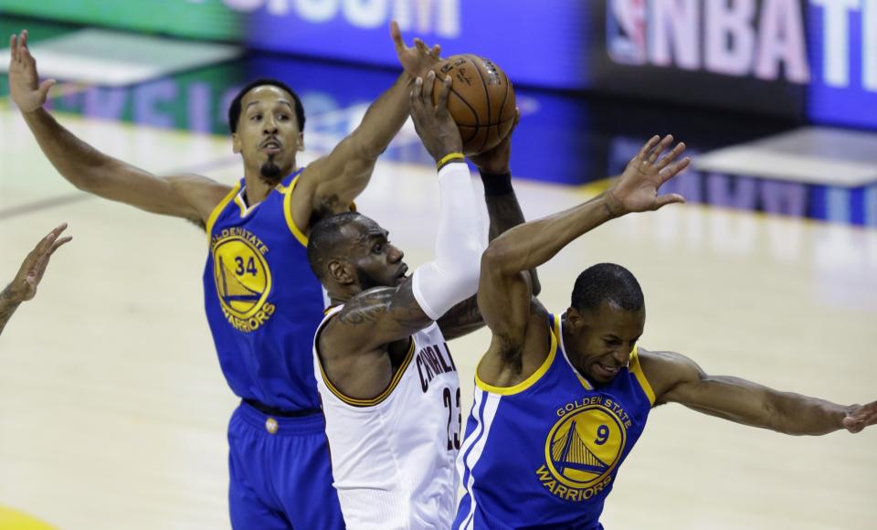 LeBron James totaled 39 points, 11 rebounds and nine assists in Game 3. (AP)