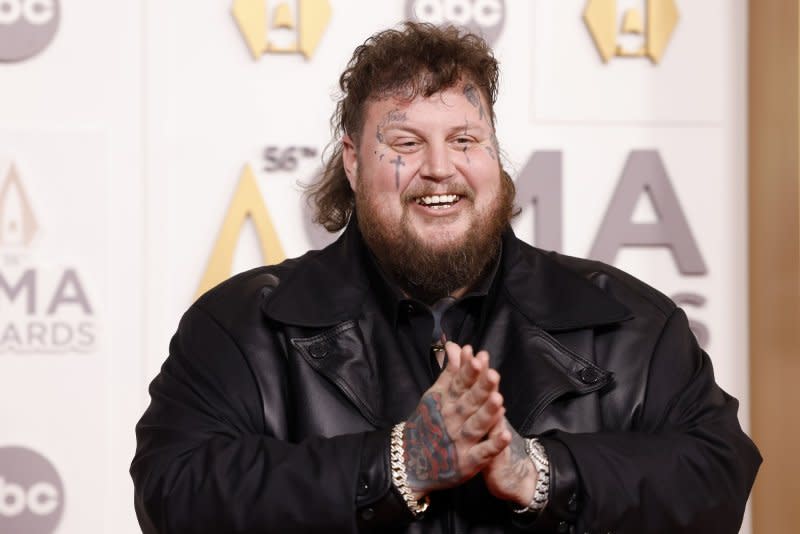 Jelly Roll attends the CMA Awards in 2022. File Photo by John Angelillo/UPI