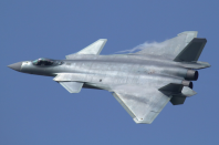 <p>Representing China's top-of-the-line multi-role fighter, the J-20 is known as the "Mighty Dragon." Along with the F-22, F-35, and Su-57, the J-20 is considered <a href="https://www.airforce-technology.com/projects/chengdu-j20/" rel="nofollow noopener" target="_blank" data-ylk="slk:a fifth generation jet fighter;elm:context_link;itc:0;sec:content-canvas" class="link ">a fifth generation jet fighter</a>—high-tech, agile, and stealthy. The fighter flies with a pair of powerful Russian-made Saturn 117S engines.</p>