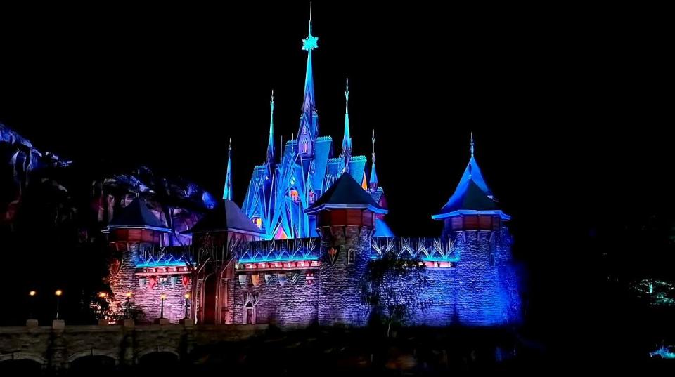 Arendelle castle at Hong Kong Disneyland