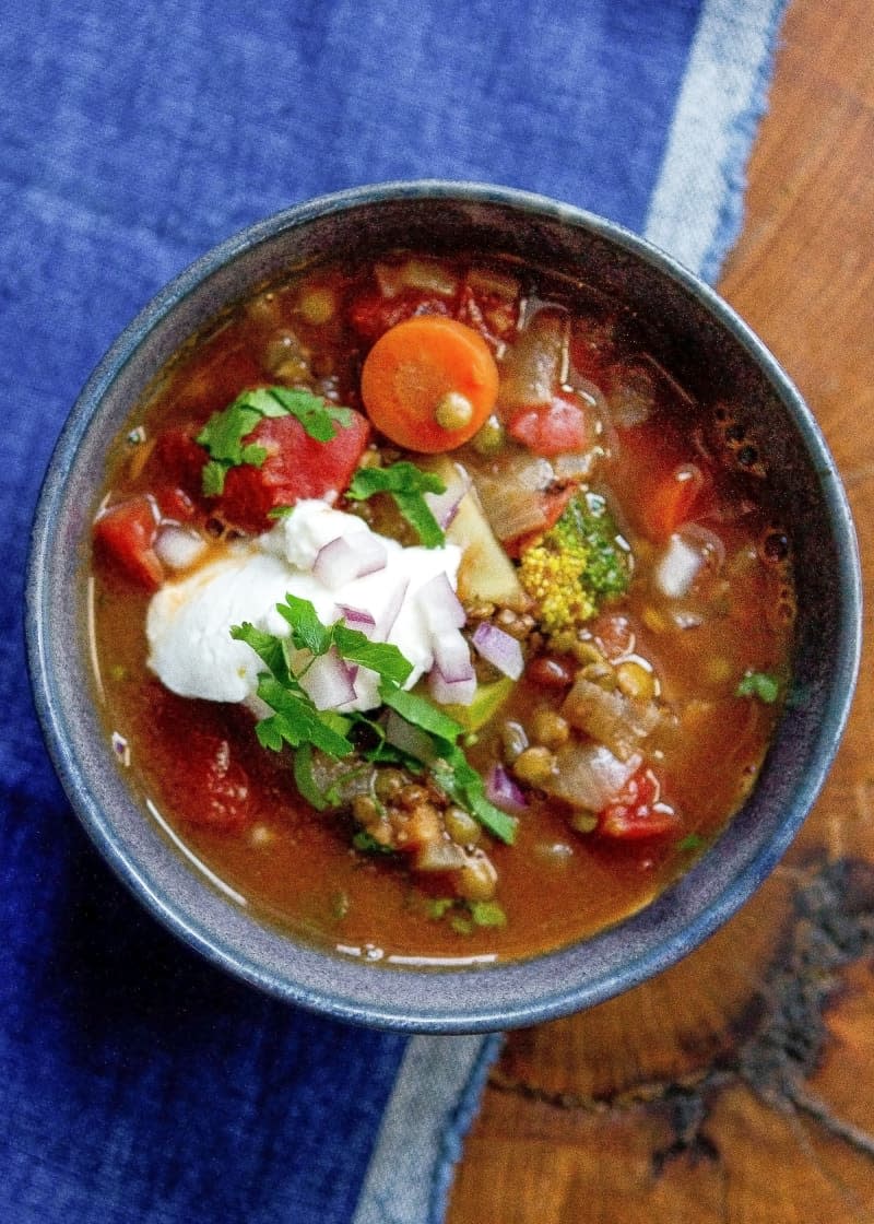 Fridge-Clearing Lentil Soup