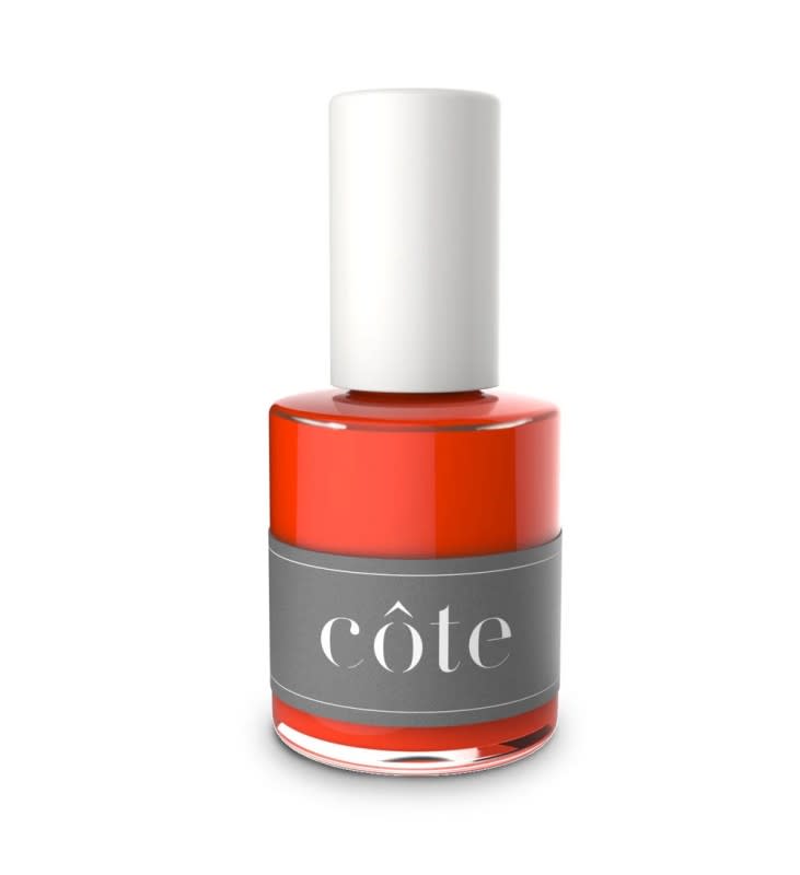 <p>Côte No. 50 Fiery Orange Red Nail Polish, $18, <a href="https://go.skimresources.com?id=133023X1595699&xs=1&url=https%3A%2F%2Fcoteshop.co%2Fproducts%2Fno-50-fiery-orange-red-nail-polish" rel="noopener" target="_blank" data-ylk="slk:available here;elm:context_link;itc:0;sec:content-canvas" class="link ">available here</a></p>