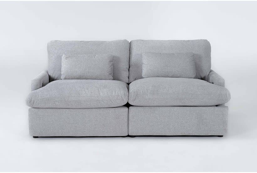 10) Jolene Silver Grey 2-Piece Power Reclining Loveseat