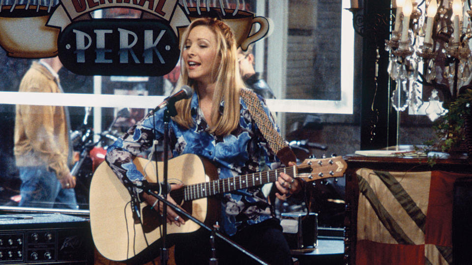 Lisa Kudrow's guitar skills were a little bit rusty prior to the 'Friends' reunion show. (Brian D. McLaughlin/NBCU Photo Bank/NBCUniversal/Getty Images)