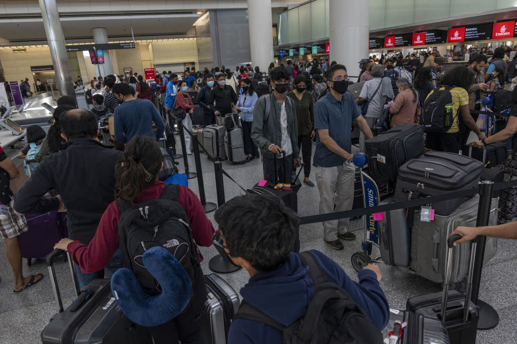 Travelers At SFO Airport As US Lifts Covid-19 Test Requirement for International Travel