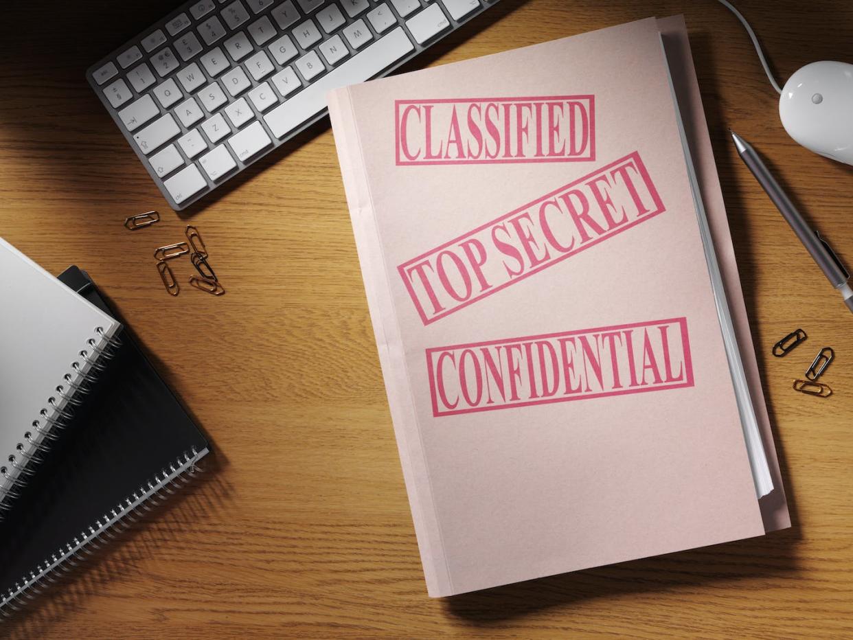 Nearly 2,000 workers process tens of millions of classified documents every year in the U.S. <a href="https://www.gettyimages.com/detail/photo/simply-confidential-royalty-free-image/182416144?phrase=top%20secret&adppopup=true" rel="nofollow noopener" target="_blank" data-ylk="slk:wragg/E+/Getty images;elm:context_link;itc:0;sec:content-canvas" class="link ">wragg/E+/Getty images</a>