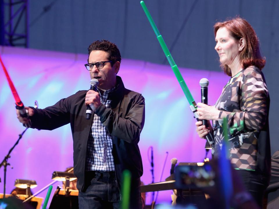 jj abrams kathleen kennedy star wars concert