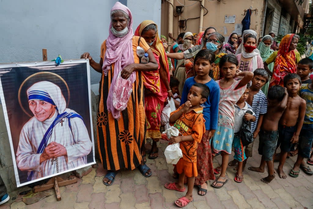 Missionaries of Charity operates nearly 250 homes for orphans, the destitute and AIDS patients in India (AP)