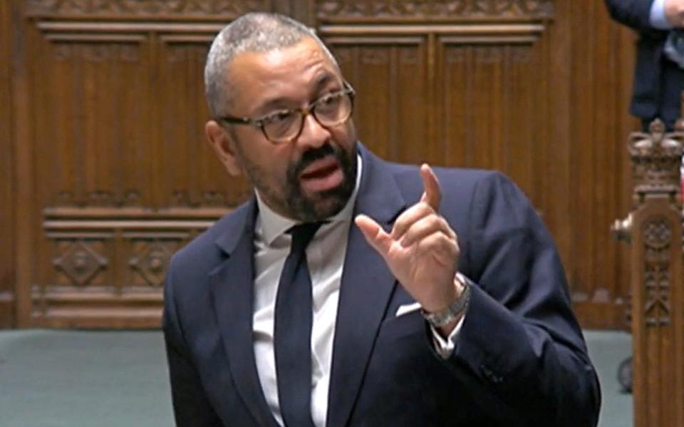 James Cleverly, the Home Secretary, who is currently trying to push through legislation to send migrants to Rwanda