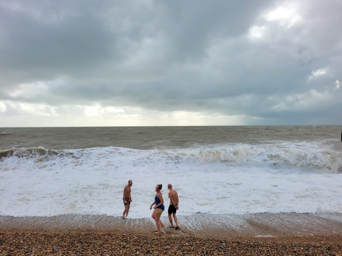 Winter swimming has taken off in seaside communities around the UK (Helen Coffey)