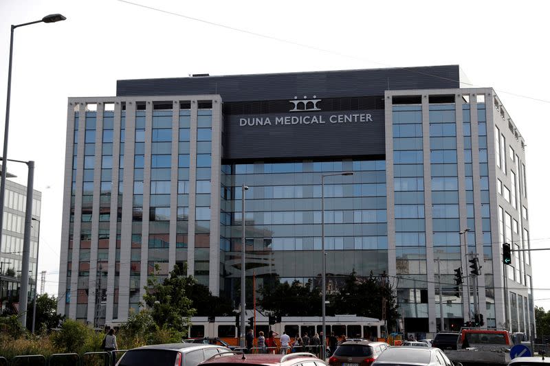 FILE PHOTO: The new building of the private hospital Duna Medical Centre is seen under construction in Budapest