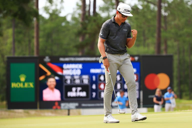 Festejo sencillo en el camino a su primer título del PGA; Garrick Higgo será un nombre para seguir con mucha atención en el US Open