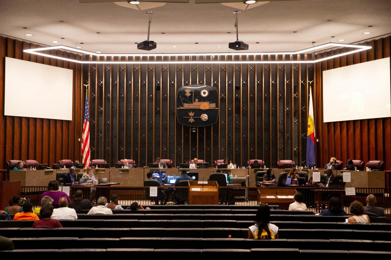 Memphis City Council meets at city hall in Memphis, Tenn., on Tuesday, July 25, 2023.