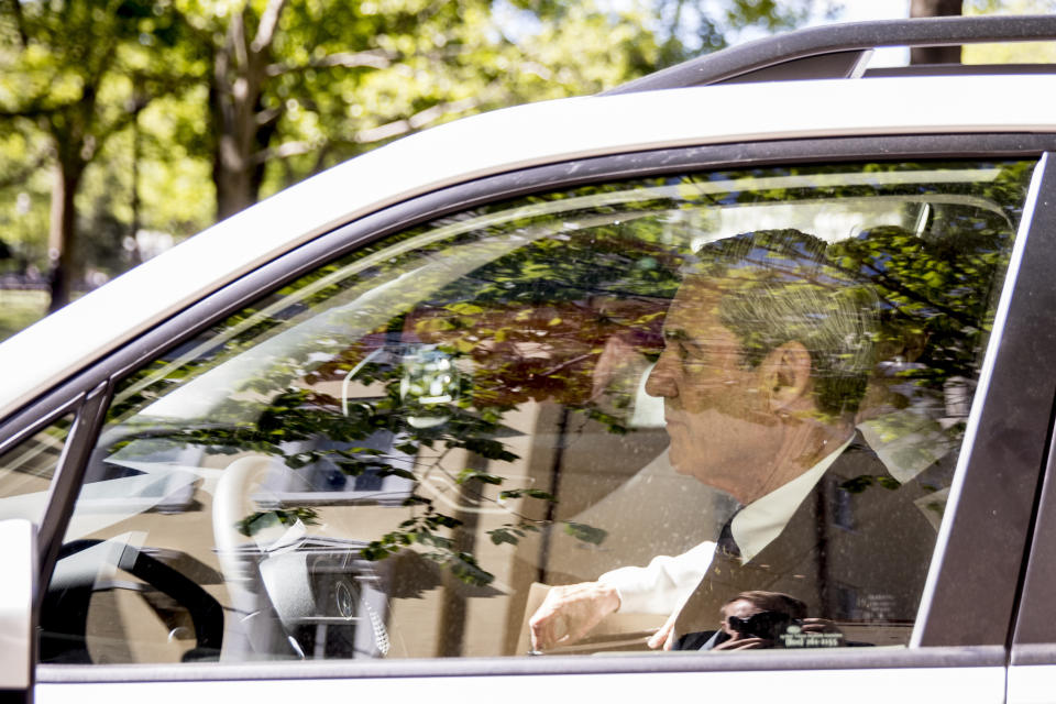 Special counsel Robert Mueller departs Easter services at St. John’s Episcopal Church in Washington on April 21. (Photo: AP/Andrew Harnik)