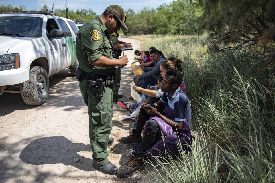 Border Patrol agents collect information