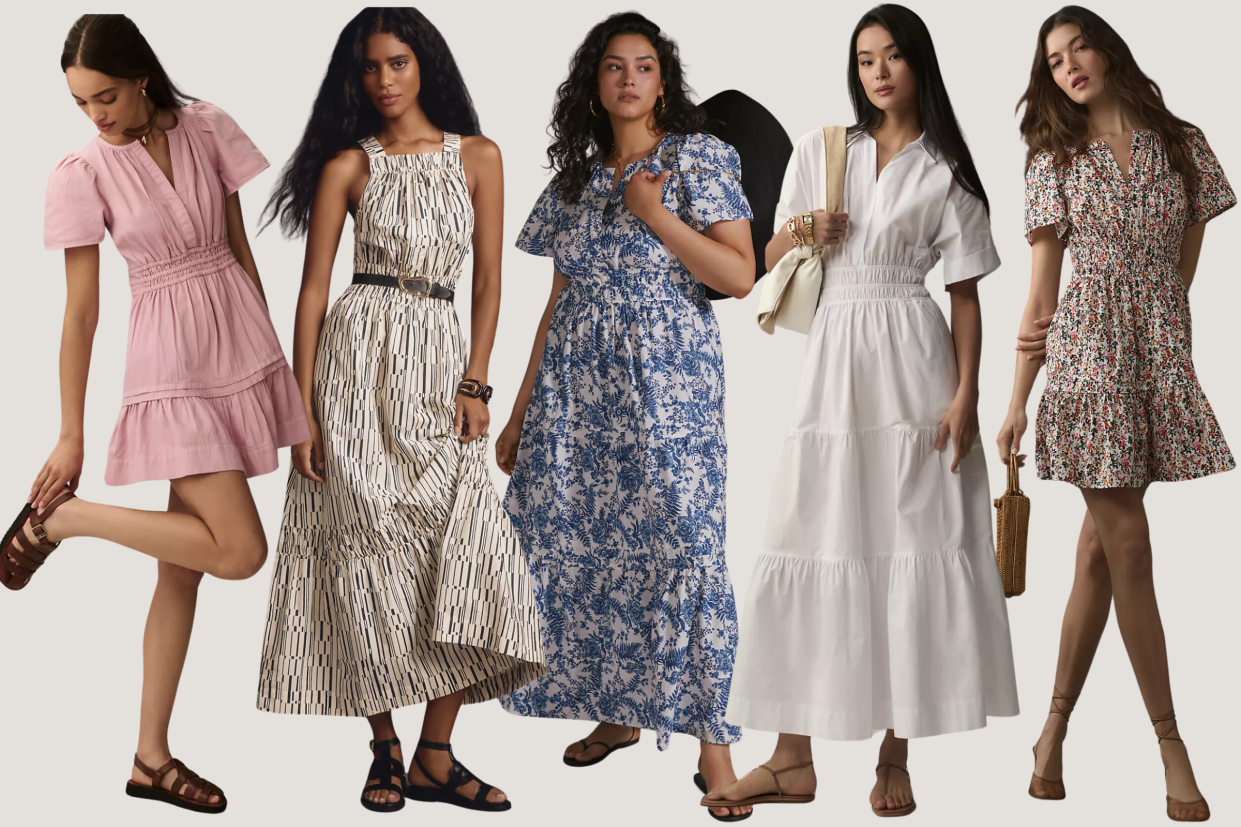 Anthropologie's Somerset dress looks good on everyone — trust us (photos via Anthropologie).