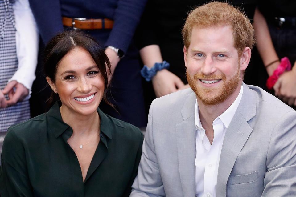 Meghan, Duchess of Sussex and Prince Harry, Duke of Sussex make an official visit to the Joff Youth Centre in Peacehaven, Sussex on October 3, 2018 in Peacehaven, United Kingdom. The Duke and Duchess married on May 19th 2018 in Windsor and were conferred The Duke & Duchess of Sussex by The Queen.