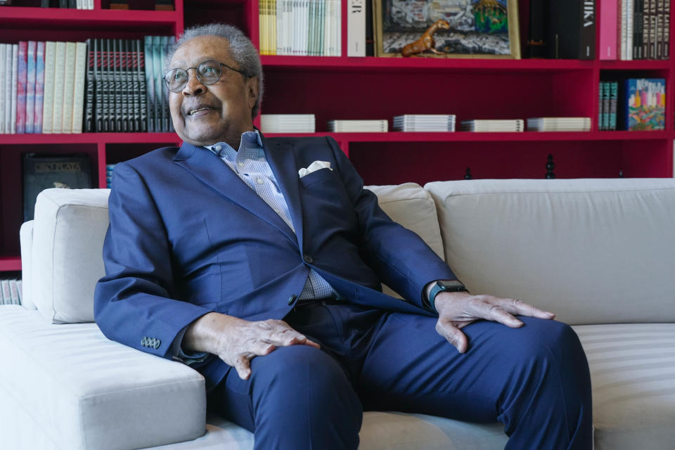 Clarence B. Jones sits for a portrait on June 9, 2023, in Los Angeles, Calif. Jones was lawyer, adviser and speechwriter for Dr. Martin Luther King Jr.