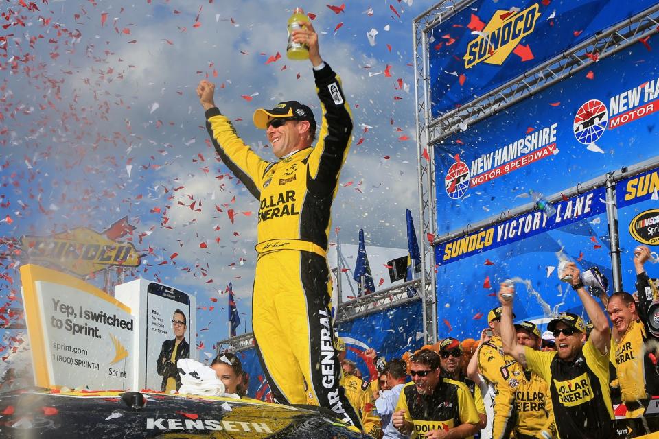Matt Kenseth's second-straight New Hampshire win is his second of 2016 (Getty). 