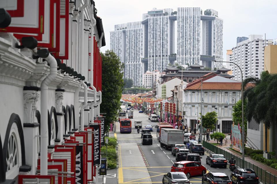 South Bridge Road in Singapore.