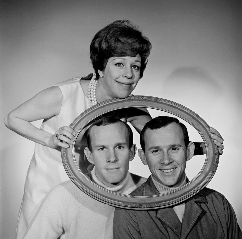 She shared a comedy block with Tom (left) and Dick Smothers until their 1969 cancellation by CBS.