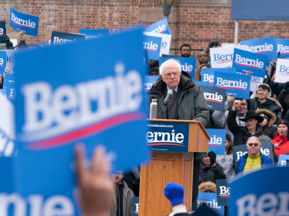 Bernie Sanders Brooklyn rally