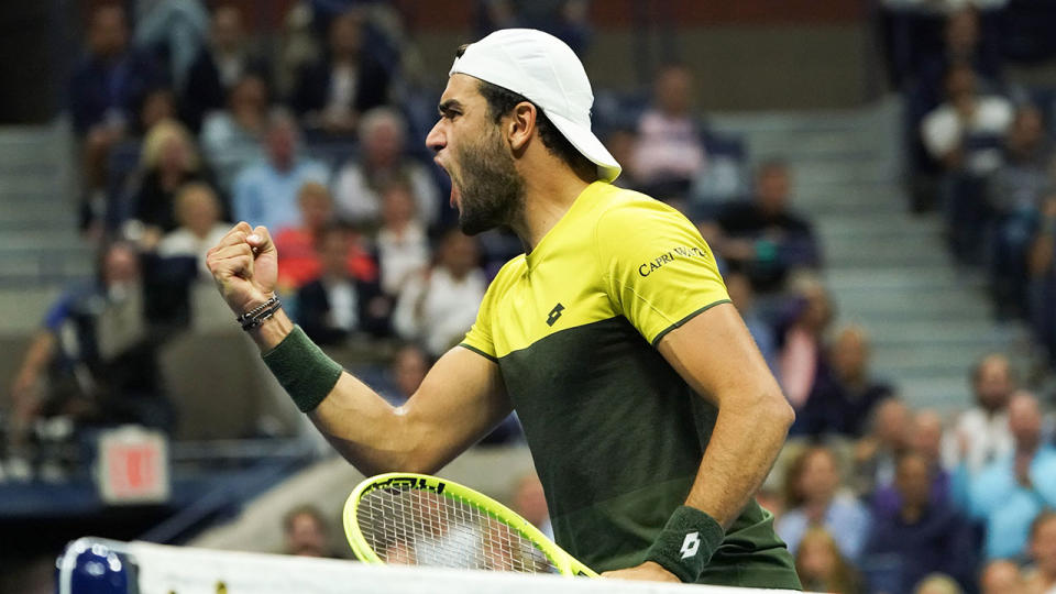 Matteo Berrettini missed a golden chance to win the first set tiebreak.