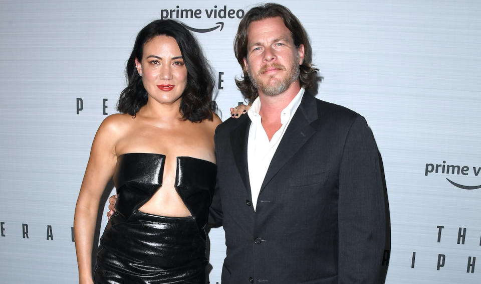 LOS ANGELES, CALIFORNIA - OCTOBER 11: Lisa Joy, Jonathan Nolan arrives at the Prime Video's "The Peripheral" Premiere at The Theatre at Ace Hotel on October 11, 2022 in Los Angeles, California. (Photo by Steve Granitz/FilmMagic)