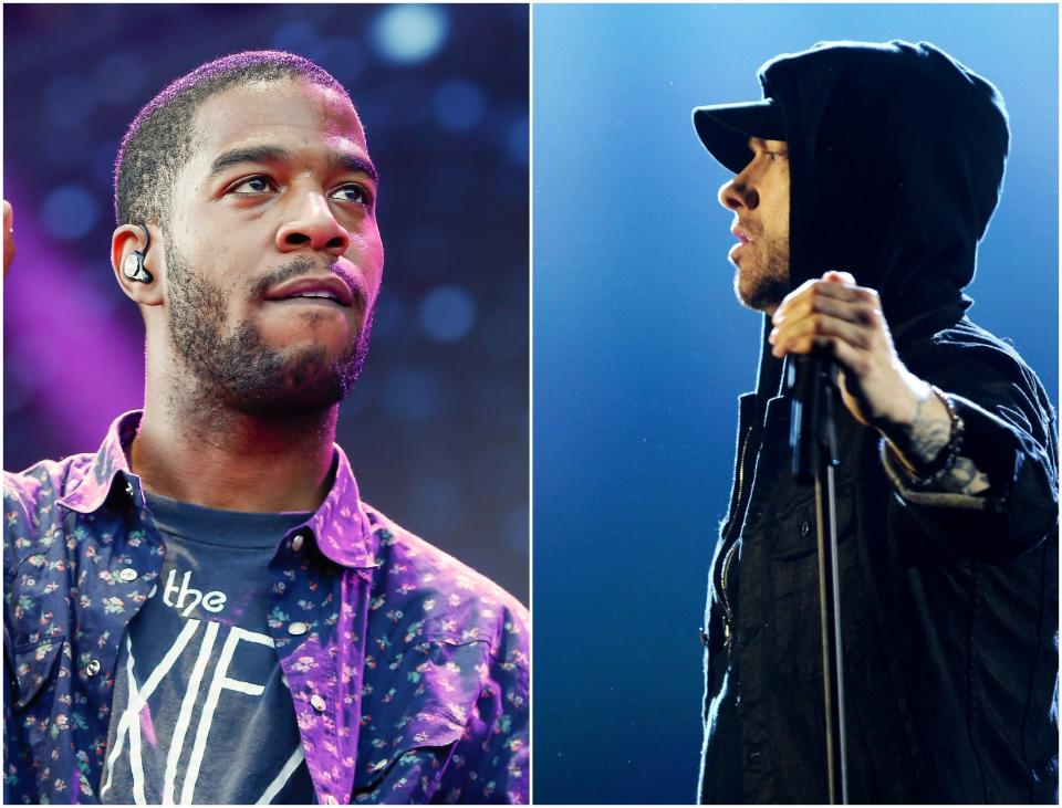 Kid Cudi and Eminem have teamed up for a new rap: Getty