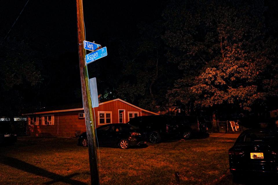 The corner of Aspen and Flag Street, where Dontrunner Robinson once lived.