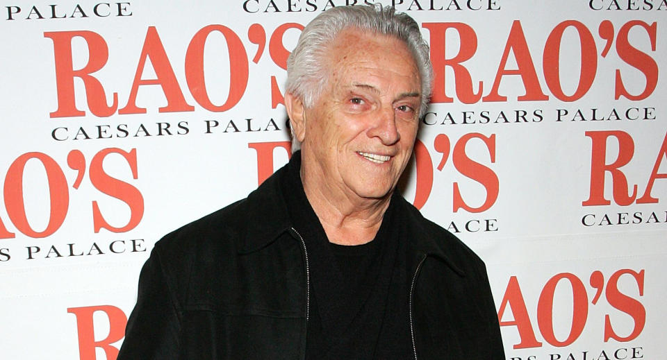 Tommy DeVito, original guitarist of the pop group The Four Seasons, has died at the age of 92. (Photo by Ethan Miller/Getty Images for Caesars)