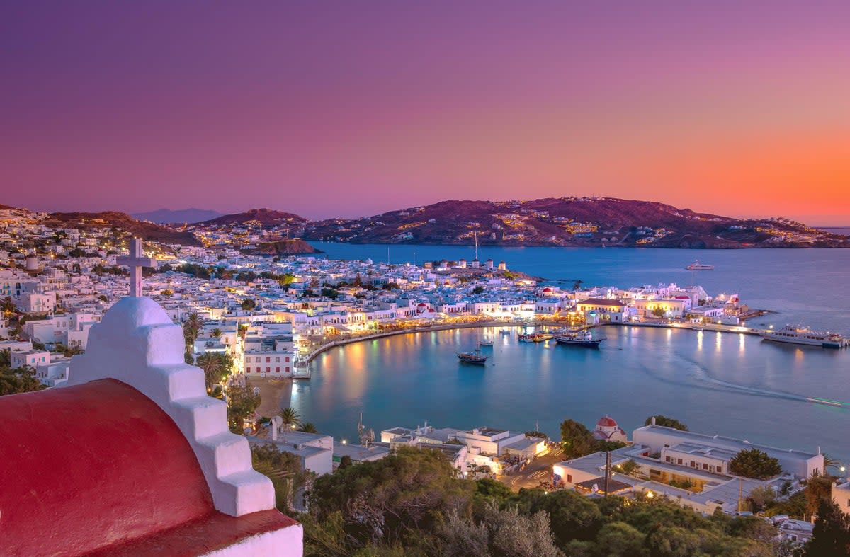 Mykonos Port at sundown  (iStock)