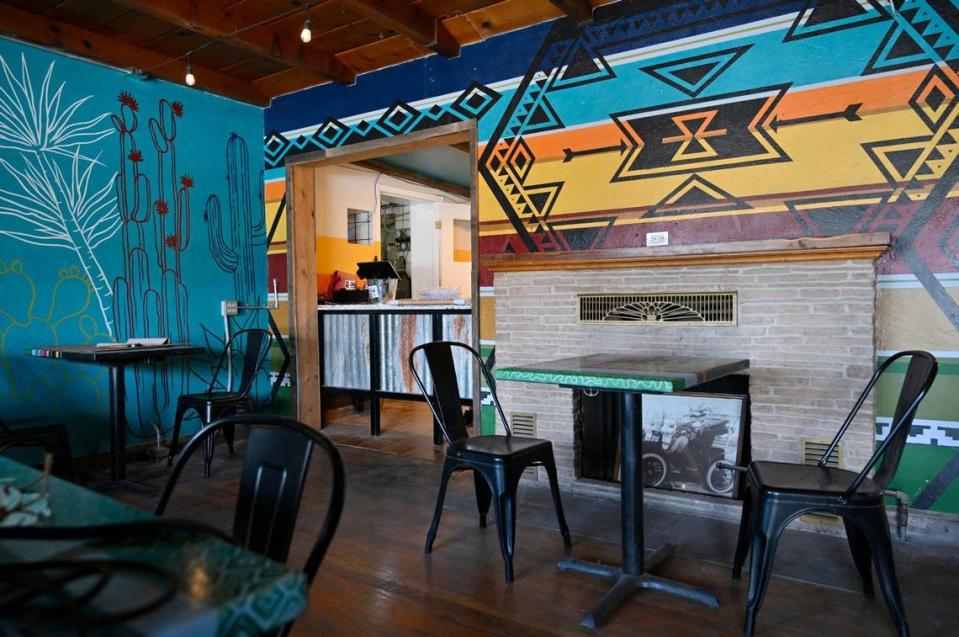 The Western motif expands throughout The Backyard Social Club which will open its doors along Clovis Avenue. Photographed Monday, July 3, 2023 in Clovis.