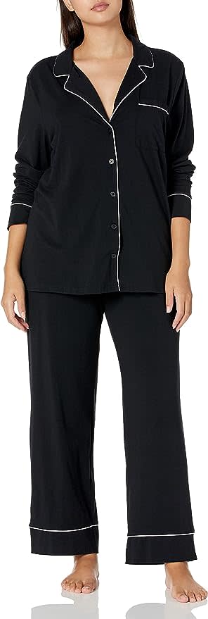 Womens Cotton Long Sleeve Lace Trim Pajamas Set Created for Macys｜TikTok  Search