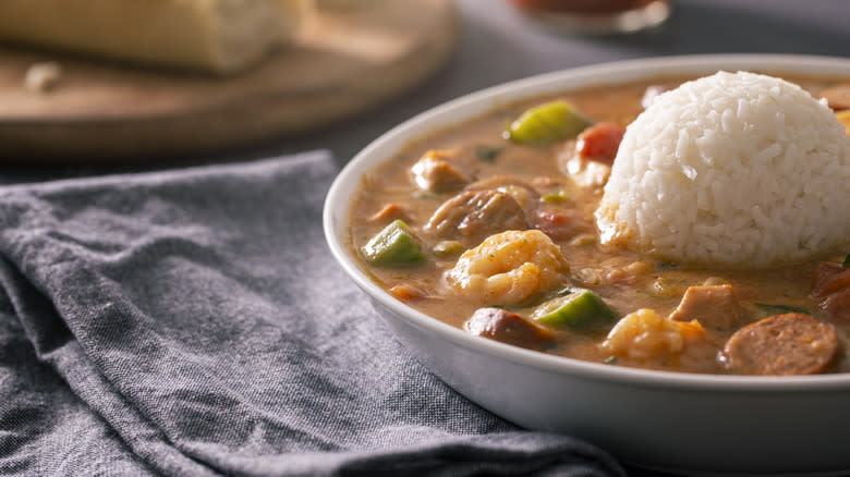 gumbo with andouille sausage