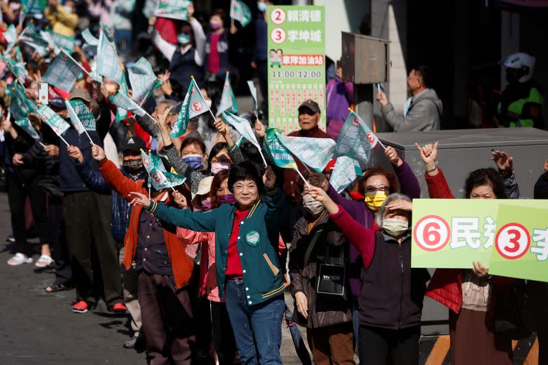 Taiwan's ruling Democratic Progressive Party (DPP) campaign event in New Taipei City