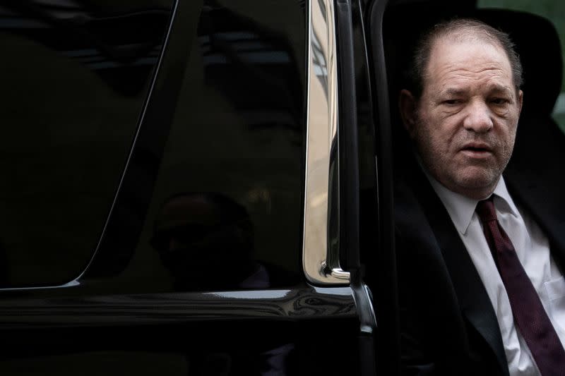 Film producer Harvey Weinstein arrives at New York Criminal Court for his sexual assault trial in the Manhattan borough of New York City