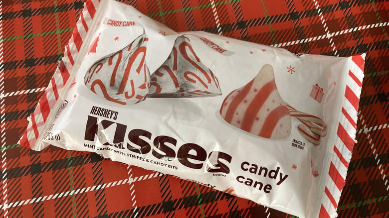 Candy cane Hershey's Kisses