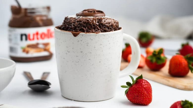 Nutella mug cake