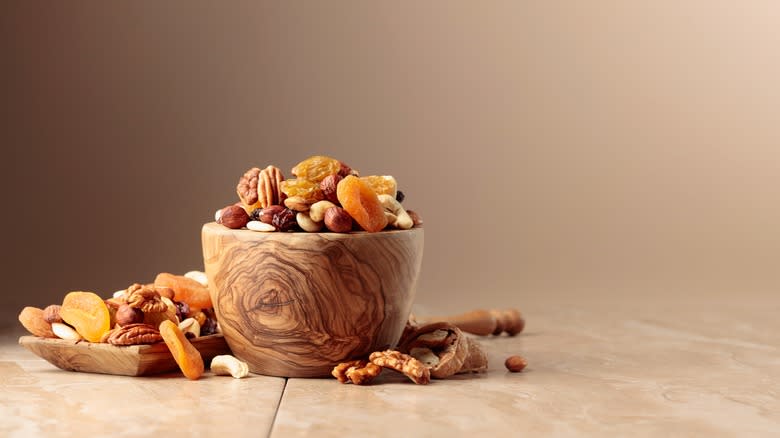 Dried fruits and nuts