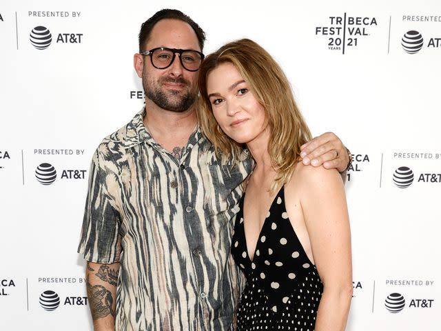 <p>Jamie McCarthy/Getty</p> Preston Cook and Julia Stiles attend the Ã¢Â€ÂœThe God Committee" premiere during the 2021 Tribeca Festival