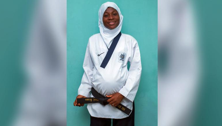 Aminat Idrees has won a gold medal while performing at eight months pregnant (Nurullah Matepo)