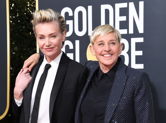 Jon Kopaloff/Getty Portia De Rossi (left) and Ellen DeGeneres married in 2008.