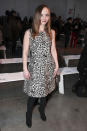 <b>Christina Ricci </b><br><br>The actress wore a printed dress for the Thakoon show.<br><br>Image © Rex