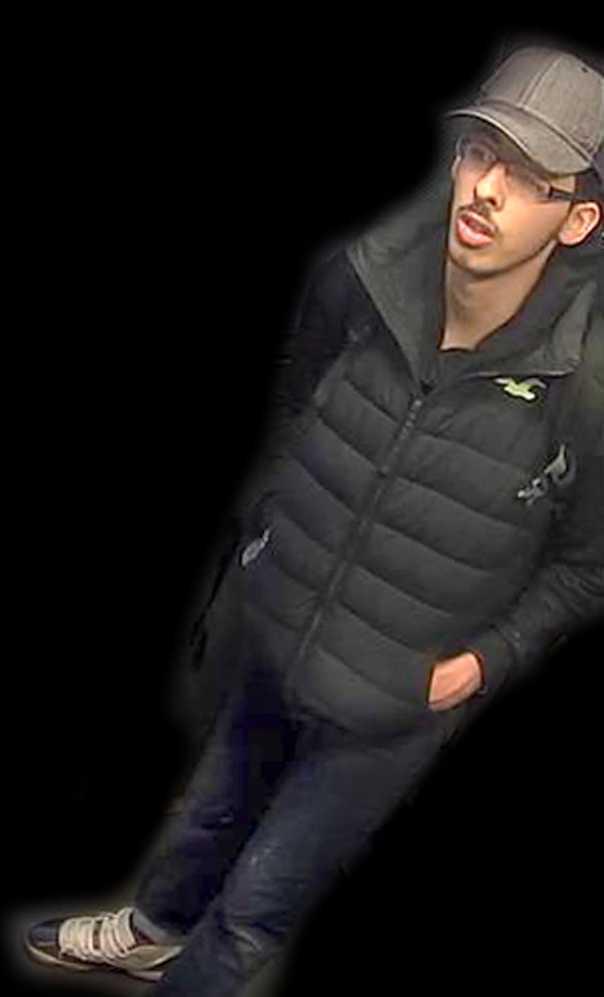 Salman Abedi is seen on he night he committed the attack in Manchester