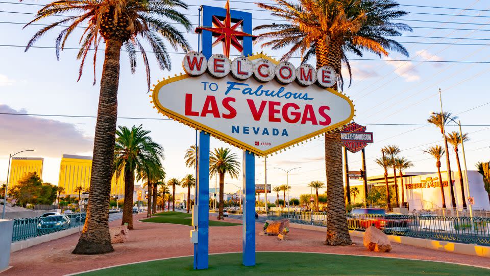 The welcome sign is a don't-miss photo op. - AaronP/Bauer-Griffin/GC Images/Getty Images