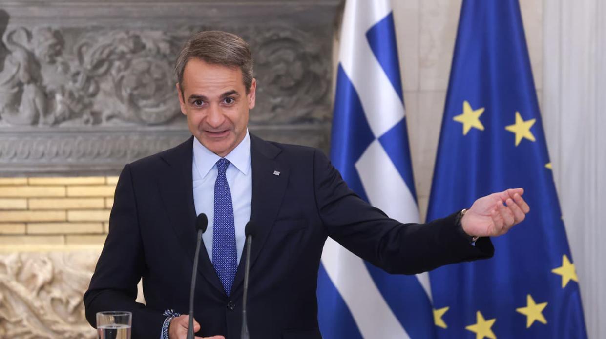 Greek Prime Minister Kyriakos Mitsotakis. Stock photo: Getty Images