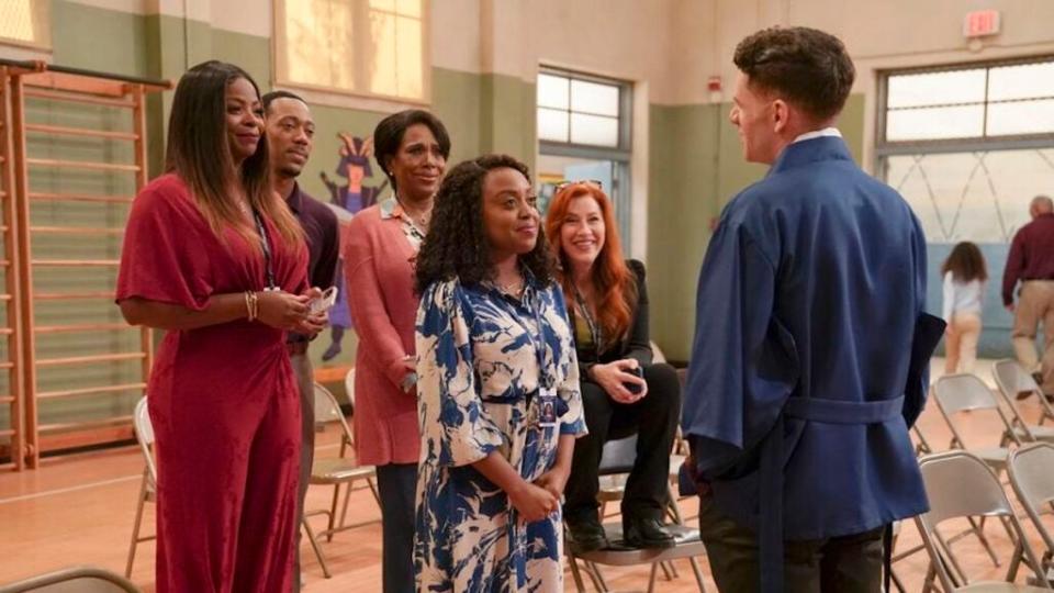 “Abbott Elementary” airs on ABC and stars Quinta Brunson, Sheryl Lee Ralph, Tyler James Williams, Janelle James, and Lisa Ann Walter